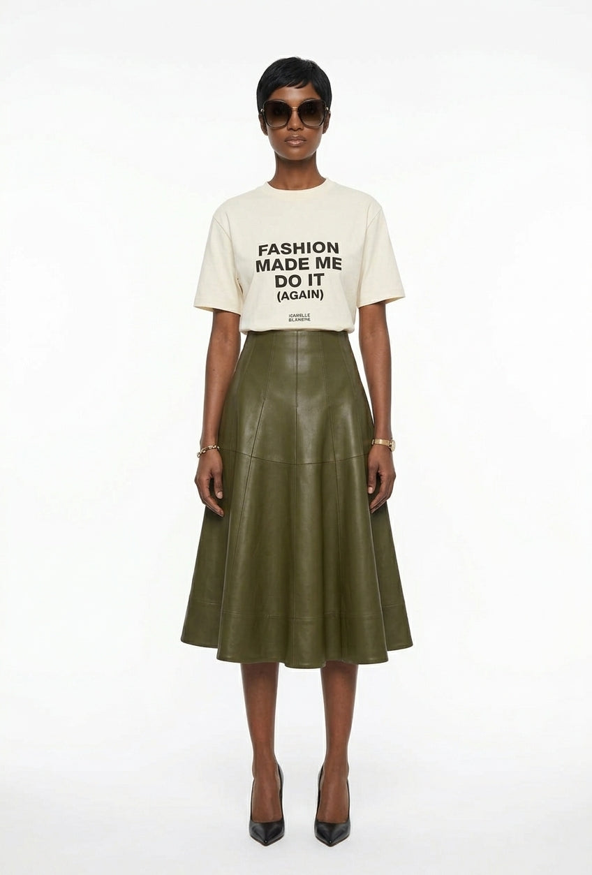 Gonna ampia in ecopelle Isabelle Blanche Paris