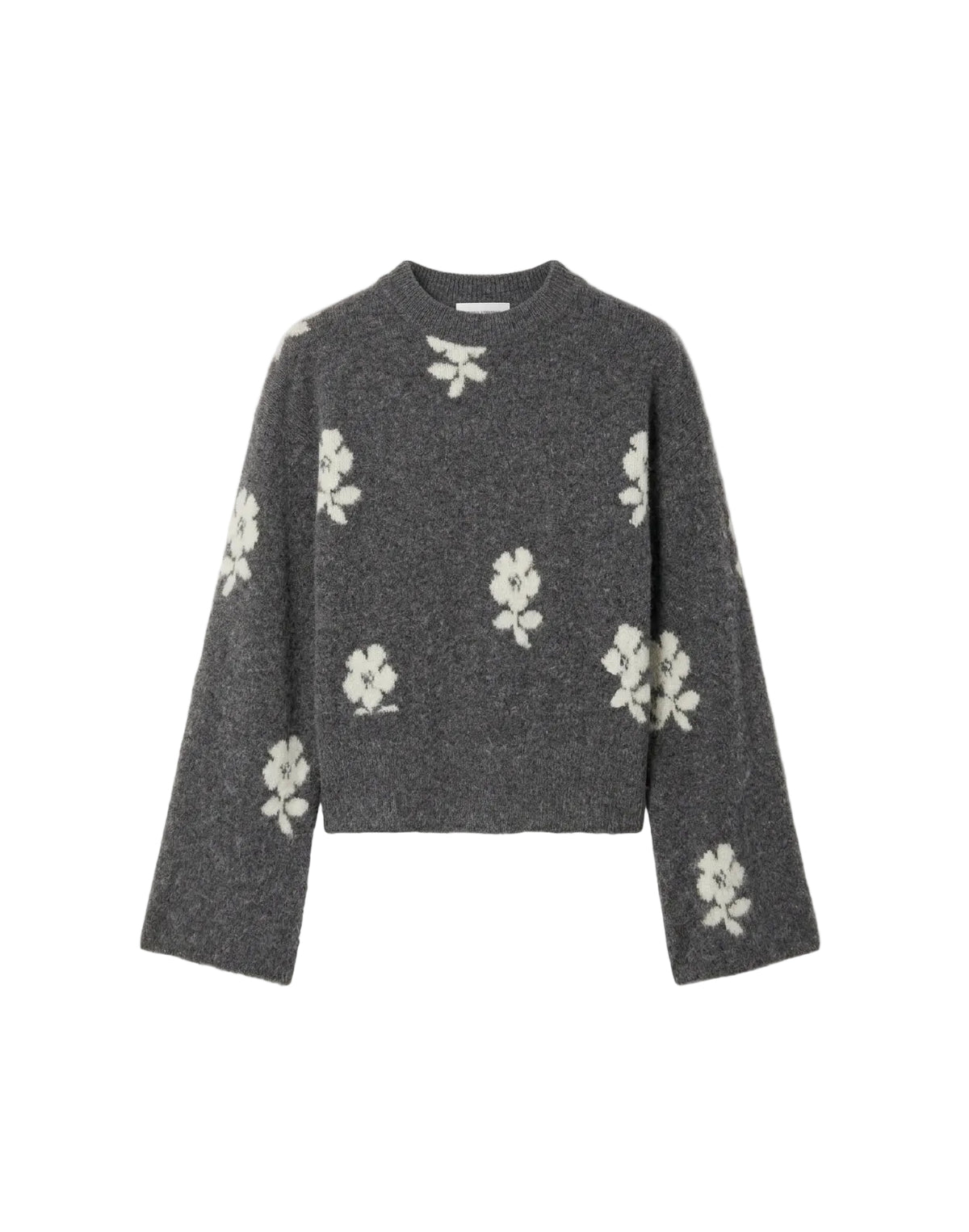 Maglia jaquard con fiori Isabelle Blanche Paris