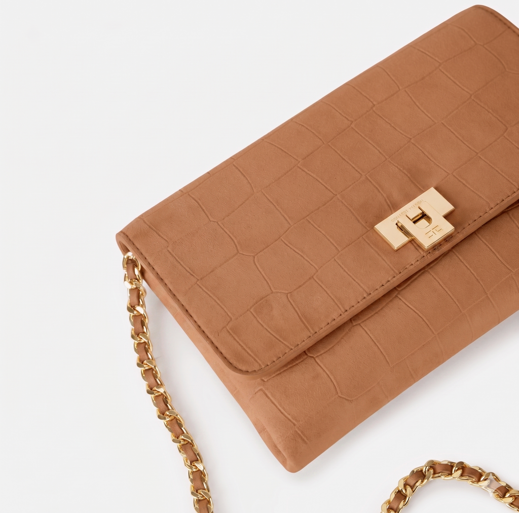 Borsa a tracolla in suede Elisabetta Franchi
