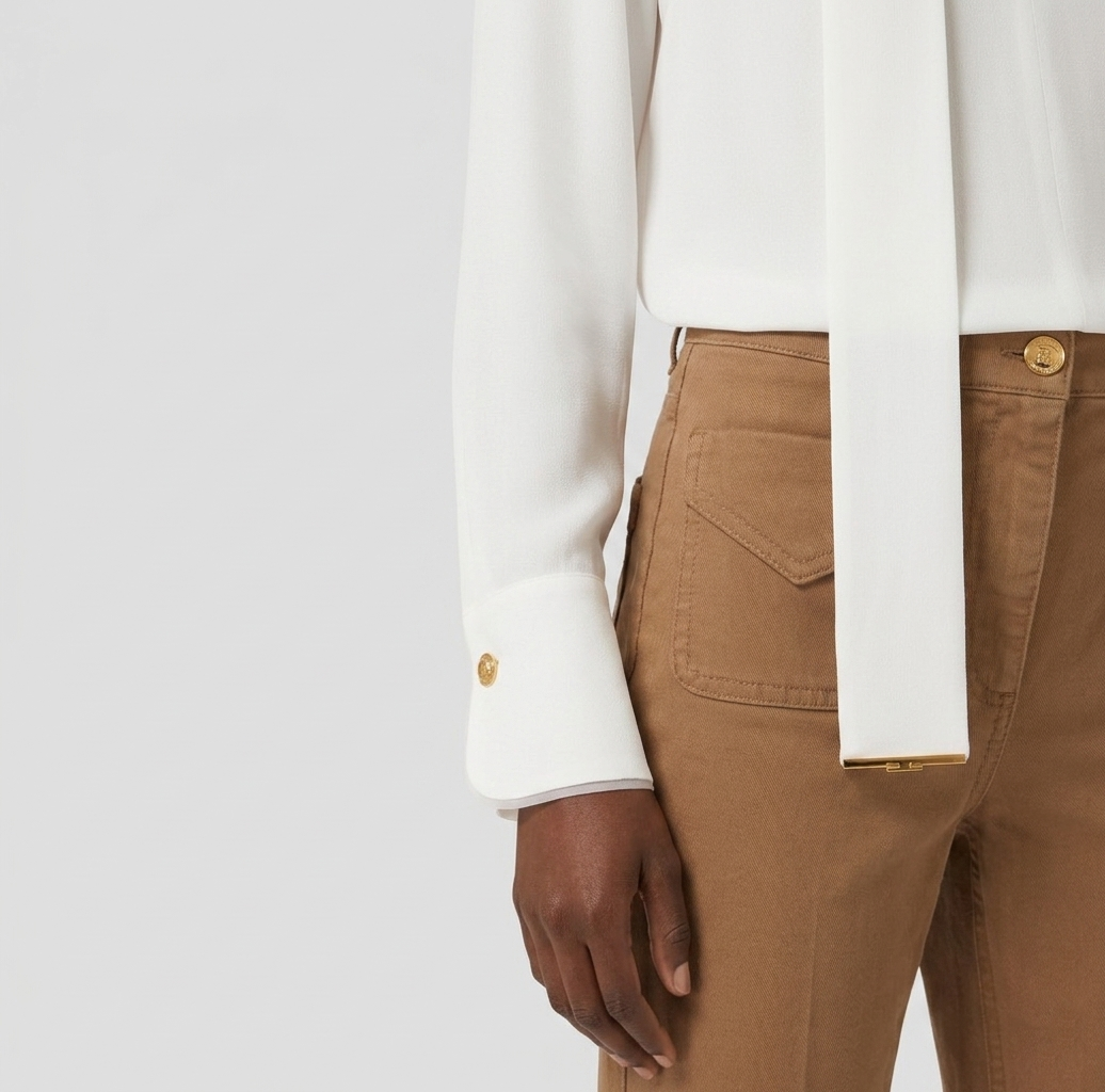 Camicia in georgette di viscosa Elisabetta Franchi
