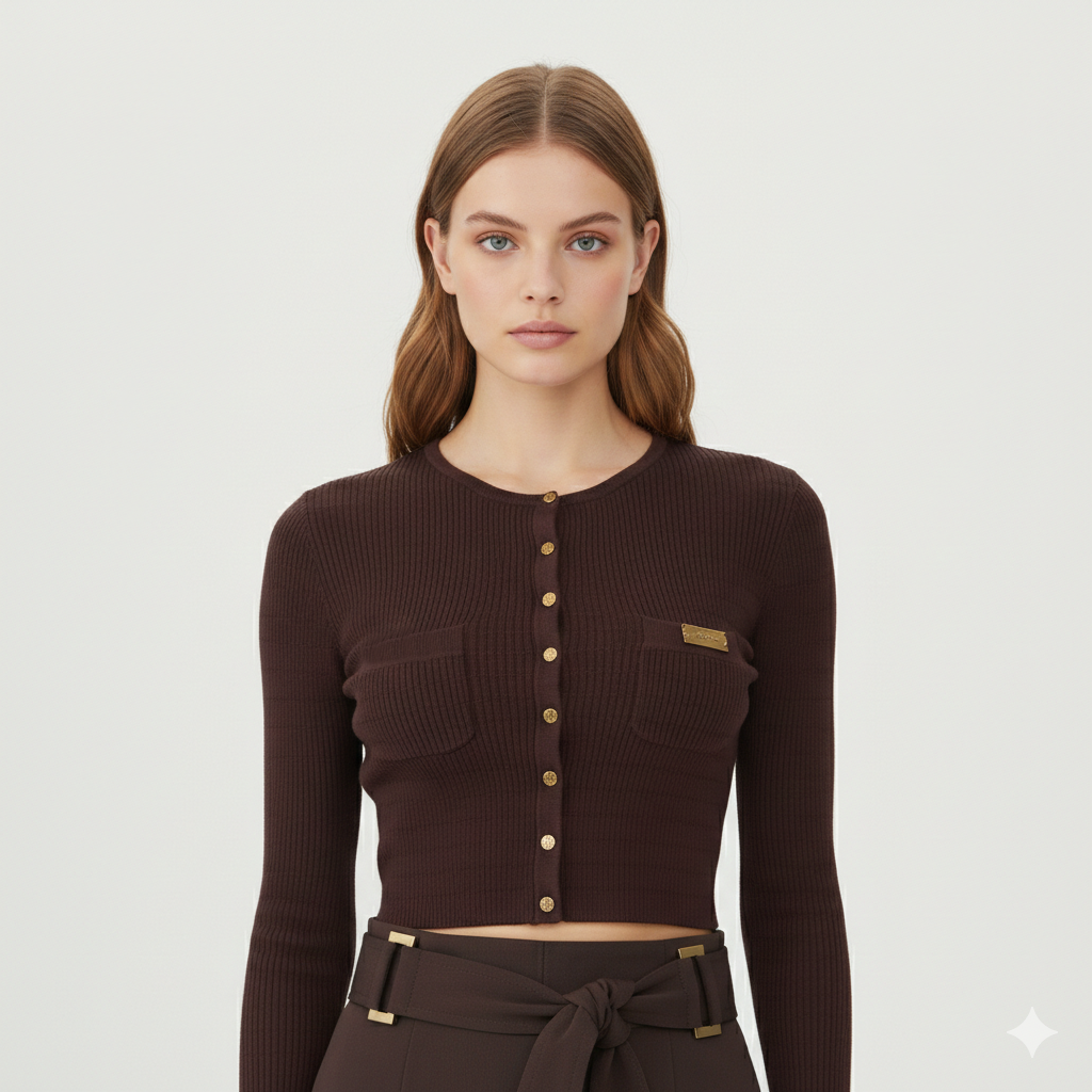 Cardigan in maglia con bottoni Elisabetta Franchi
