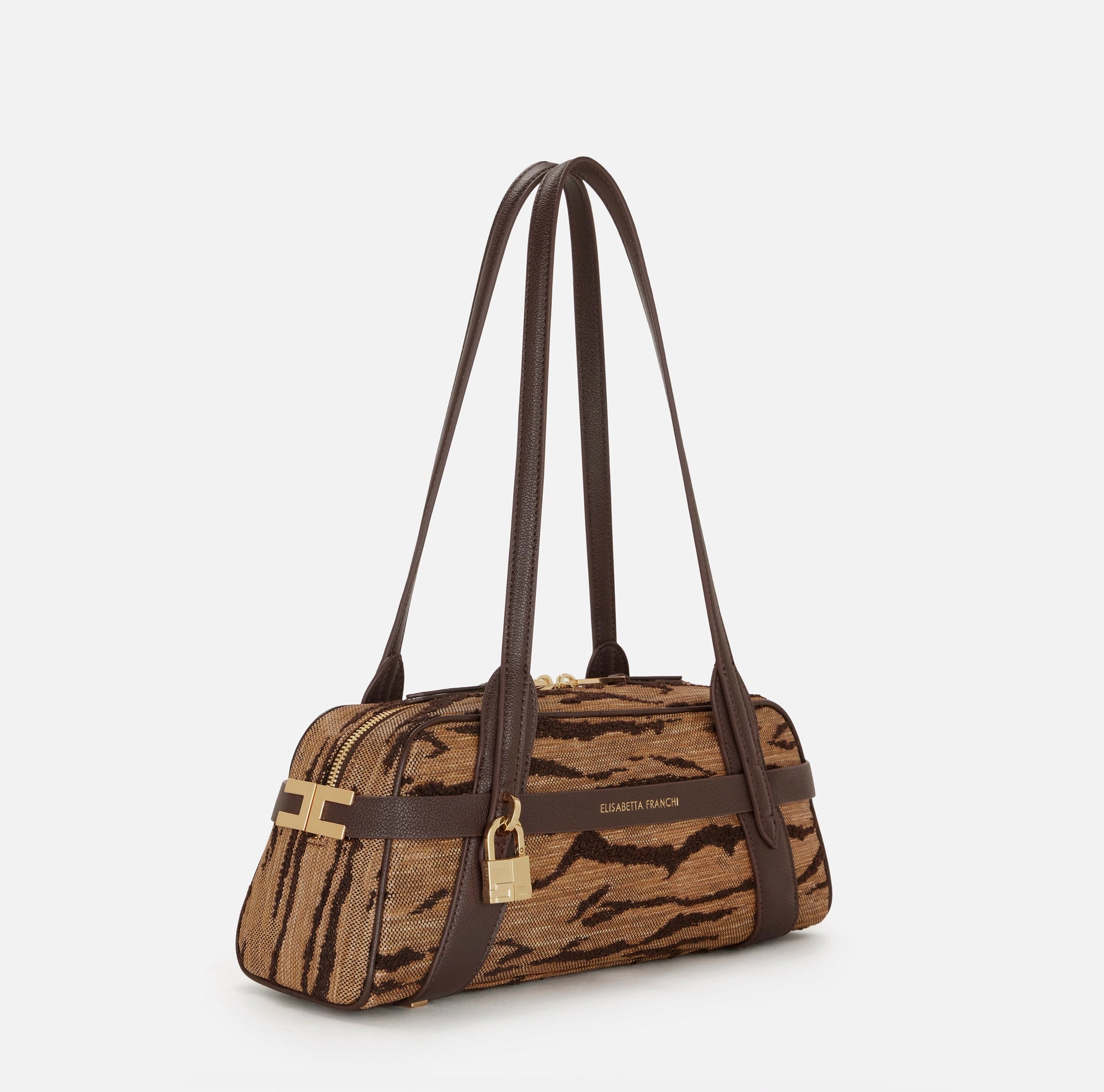 Bauletto con stampa tigre Elisabetta Franchi