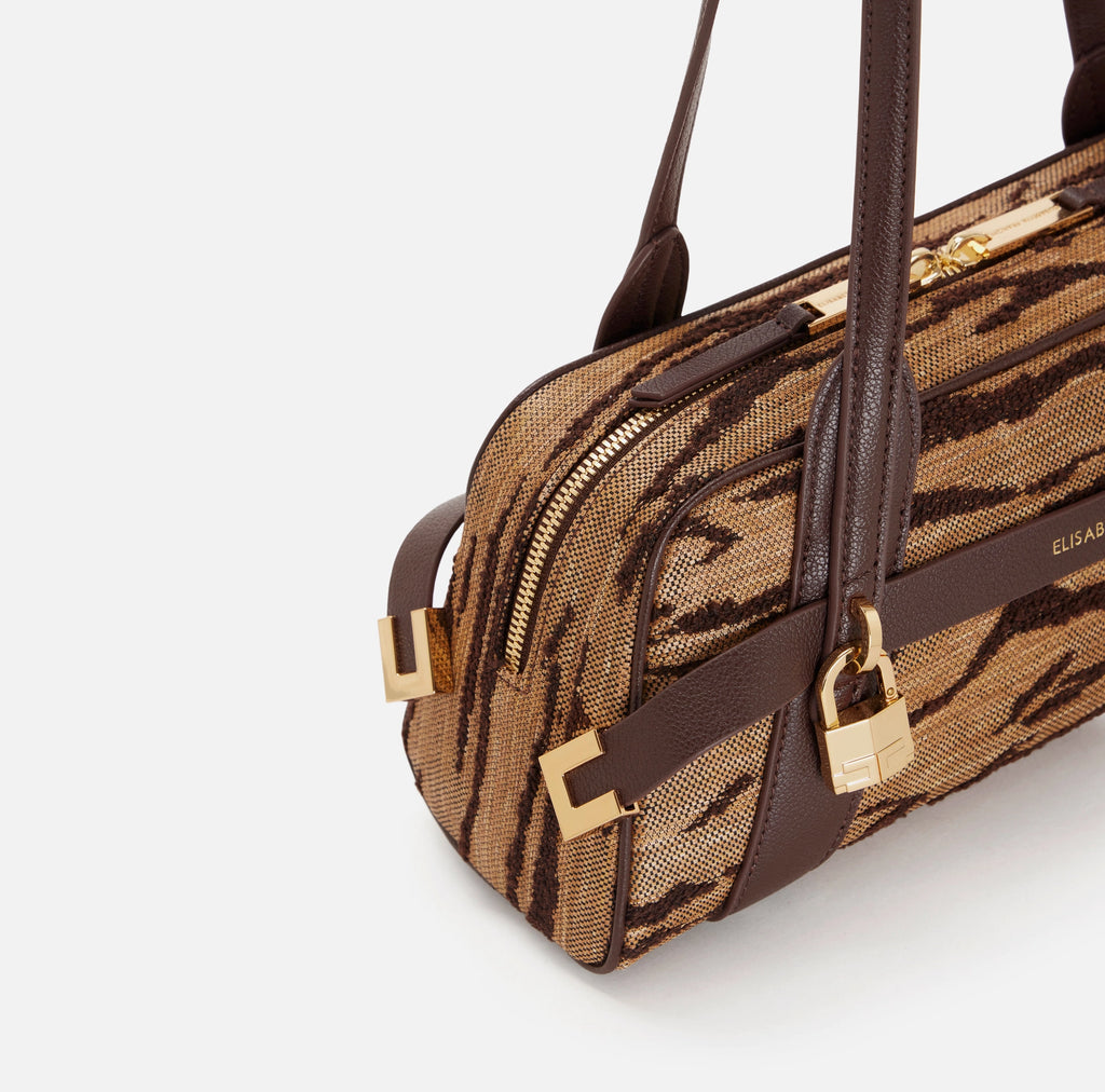 Bauletto con stampa tigre Elisabetta Franchi