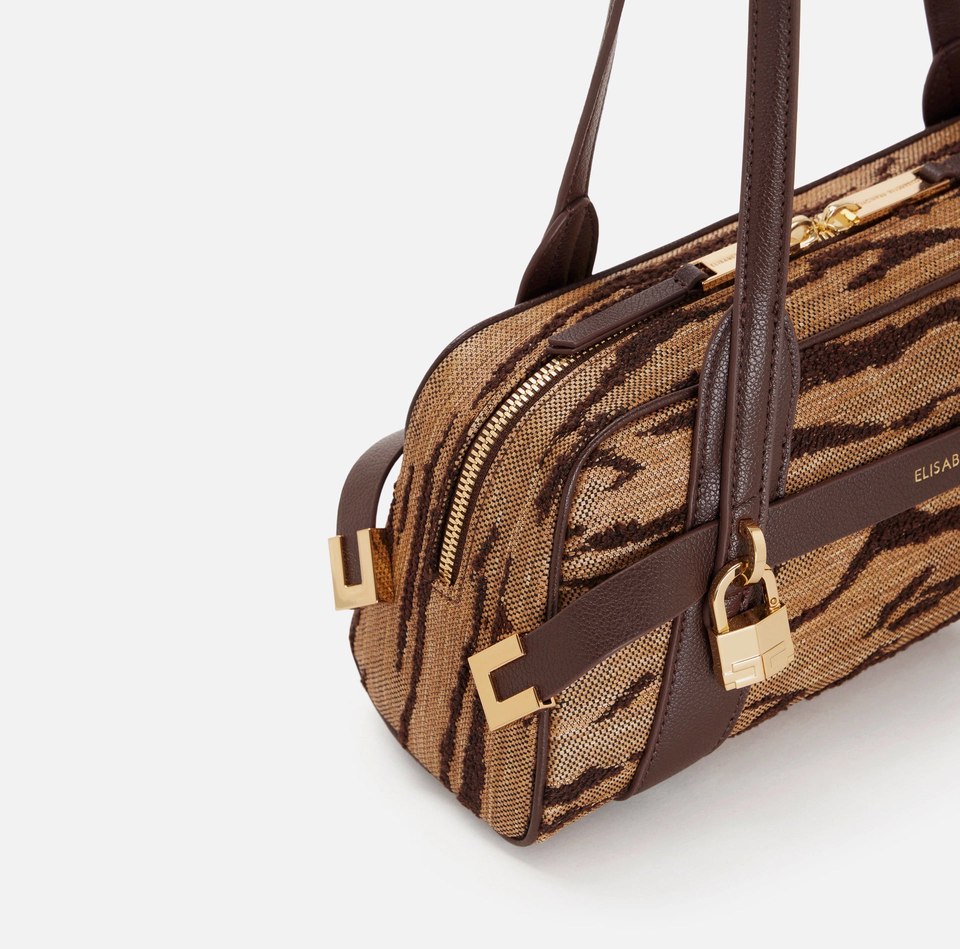 Bauletto con stampa tigre Elisabetta Franchi
