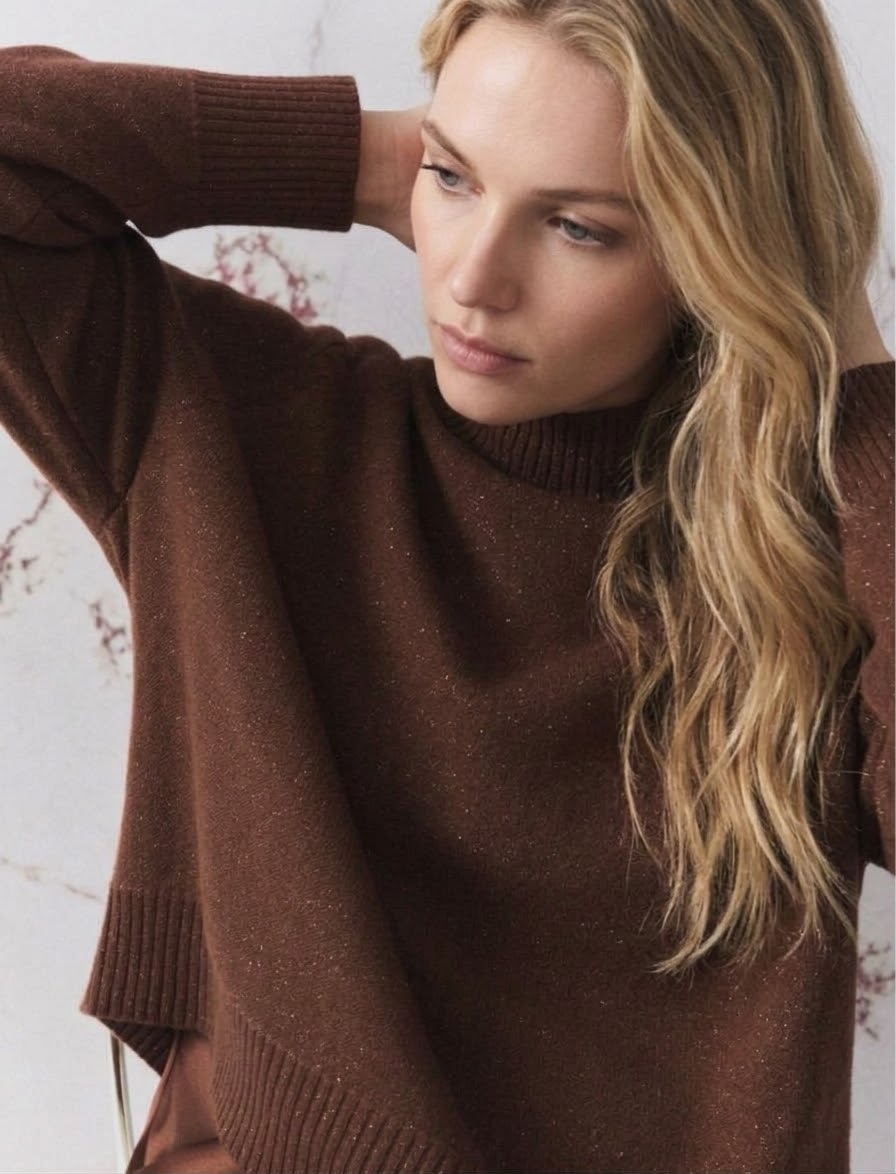 Maglia in lana cashmere e lurex MARELLA