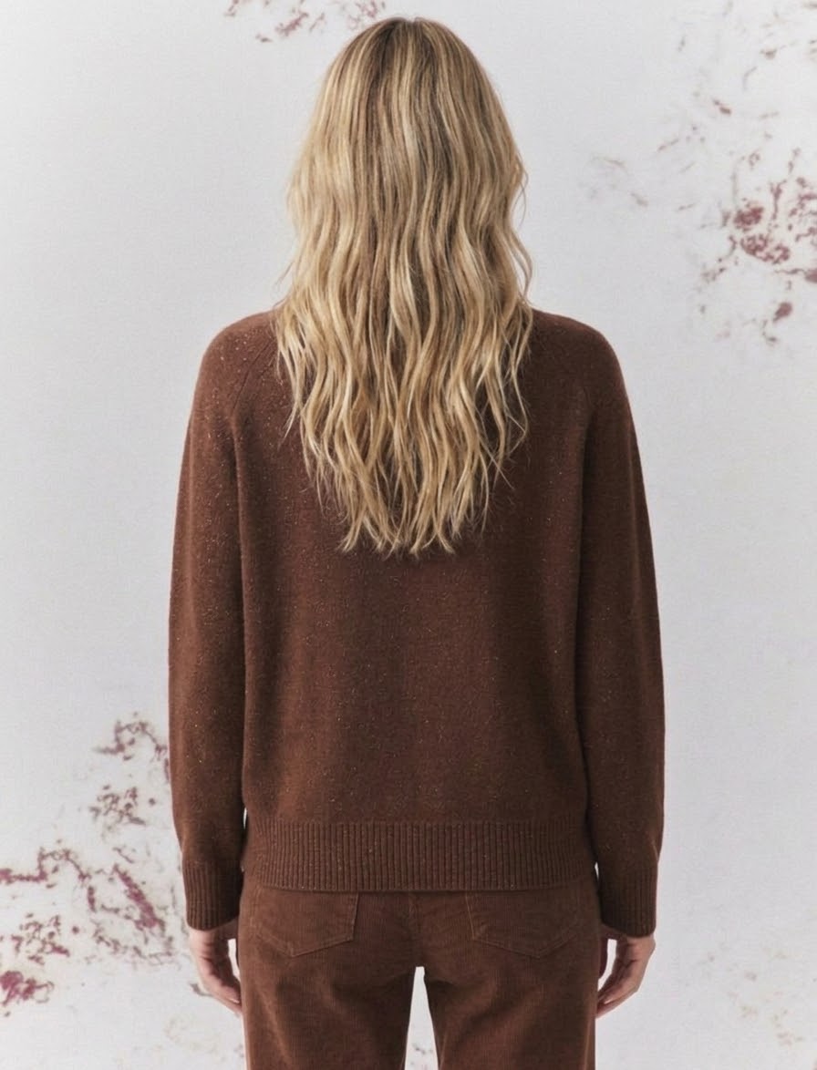 Maglia in lana cashmere e lurex MARELLA