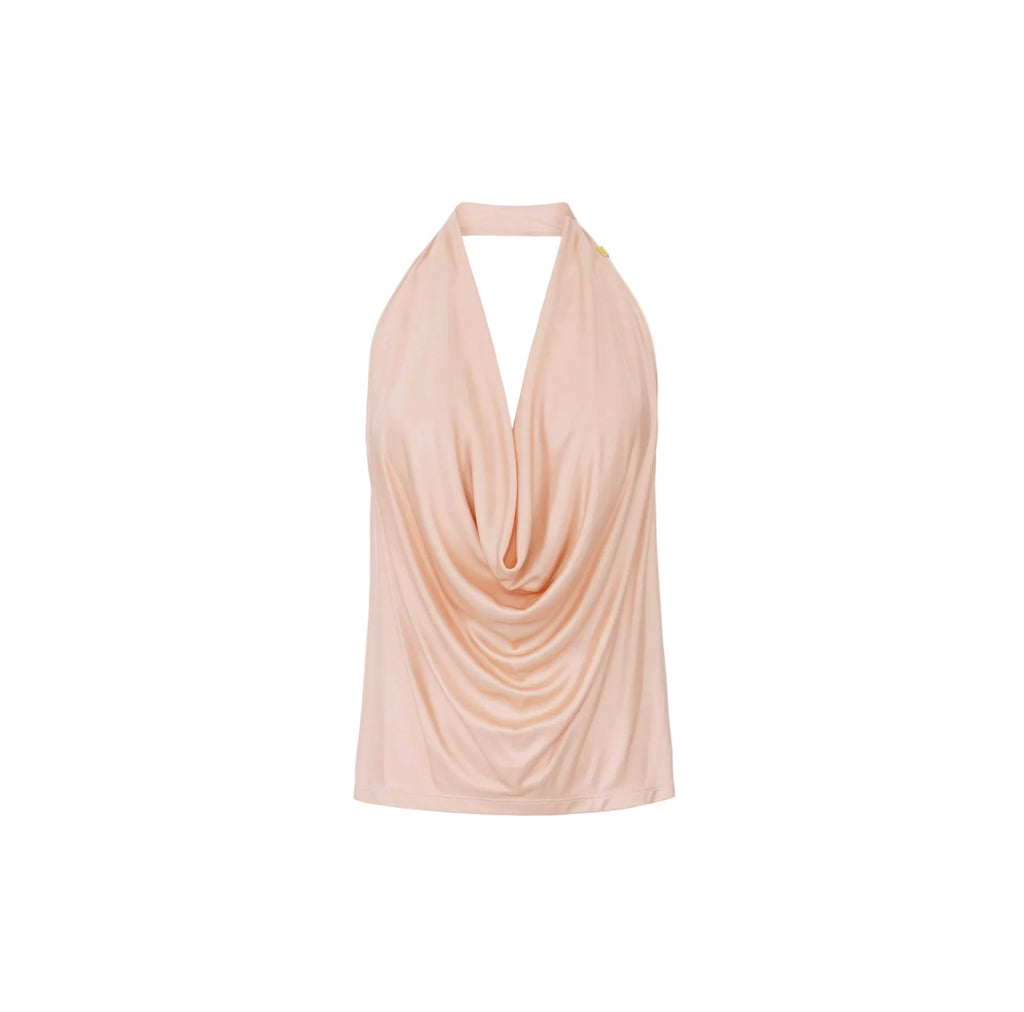 Top in jersey di viscosa lucida Elisabetta Franchi