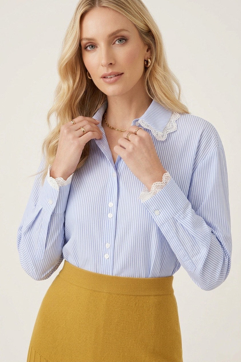 Camicia con inserti NENETTE