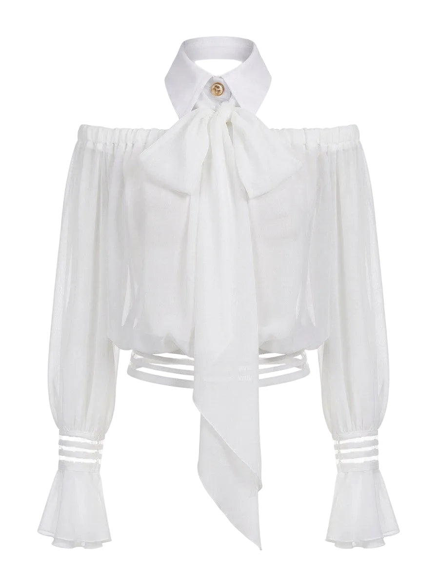 Camicia con trasparenze Elisabetta Franchi