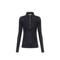 Polo in maglia e taffettà Elisabetta Franchi