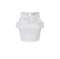 Top in cotone con balza Elisabetta Franchi