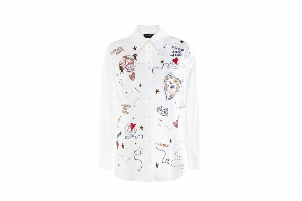 Camicia con ricami NENETTE