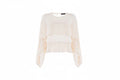 Blusa a maniche lunghe con balze NENETTE